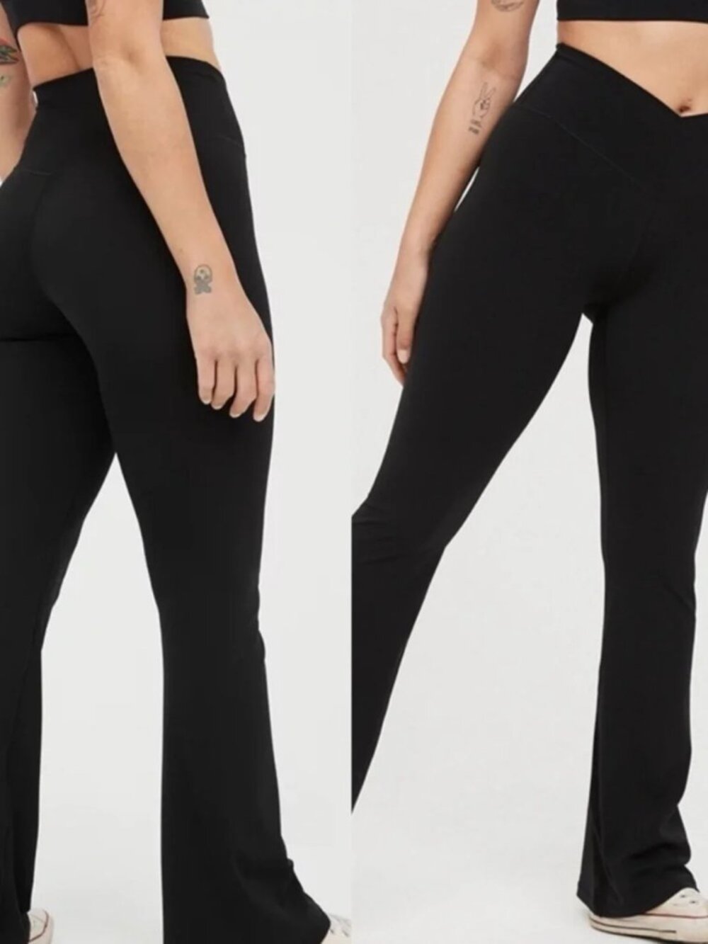 Offline by Aerie Real Me Crossover High Rise Flare Leggings Size Large